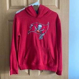 NFL youth large  Tampa Bay Buccaneers hooded sweatshirt